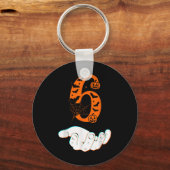 Nummer 6 Matching 67 Meme Halloween Kostuum Heren Sleutelhanger (Voorkant)