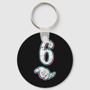 Nummer 6 Matching 67 Meme Halloween Kostuum Heren Sleutelhanger