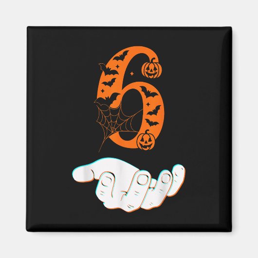 Nummer 6 Matching 67 Meme Halloween Kostuum Mannen Magneet (Voorkant)