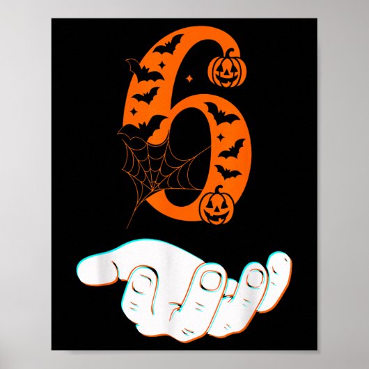 Nummer 6 Matching 67 Meme Halloween Kostuum Mannen Poster (Voorkant)