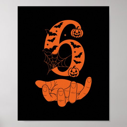 Nummer 6 Matching 67 Meme Halloween Kostuum Mannen Poster (Voorkant)