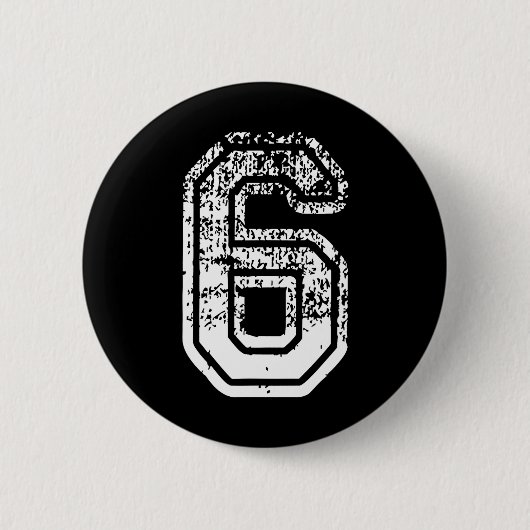 Nummer 6 Matching 67 Meme Halloween Kostuum Mannen Ronde Button 5,7 Cm (Voorkant)