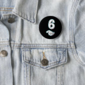 Nummer 6 Matching 67 Meme Halloween Kostuum Mannen Ronde Button 5,7 Cm (In situ)