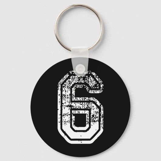 Nummer 6 Matching 67 Meme Halloween Kostuum Mannen Sleutelhanger (Voorkant)