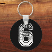 Nummer 6 Matching 67 Meme Halloween Kostuum Mannen Sleutelhanger (Voorkant)