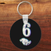 Nummer 6 Matching 67 Meme Halloween Kostuum Mannen Sleutelhanger (Voorkant)