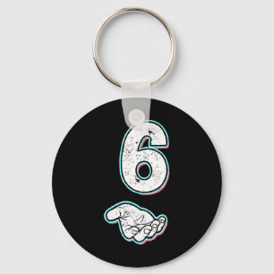 Nummer 6 Matching 67 Meme Halloween Kostuum Mannen Sleutelhanger