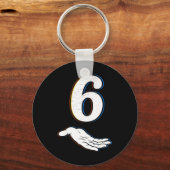 Nummer 6 Matching 67 Meme Halloween Kostuum Mannen Sleutelhanger (Voorkant)