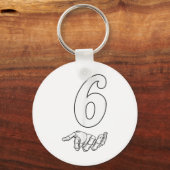 Nummer 6 Matching 67 Meme Halloween Kostuum Mannen Sleutelhanger (Voorkant)
