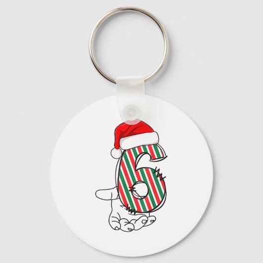 Nummer 6 Matching 67 Meme Kerst Costuum Mannen Wo Sleutelhanger (Voorkant)