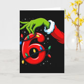 Nummer 6 Matching 67 Meme Kerst Elf Hand Jongens Kaart (Gele Bloem)