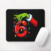 Nummer 6 Matching 67 Meme Kerst Elf Hand Jongens Muismat (Met muis)