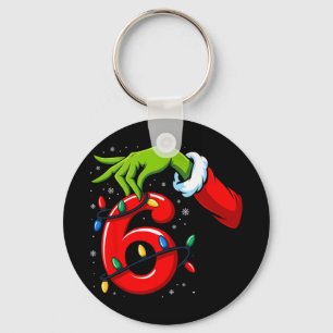 Nummer 6 Matching 67 Meme Kerst Elf Hand Jongens  Sleutelhanger