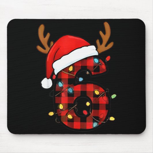Nummer 6 Matching 67 Meme Kerst Kleding Heren Wo Muismat (Voorkant)