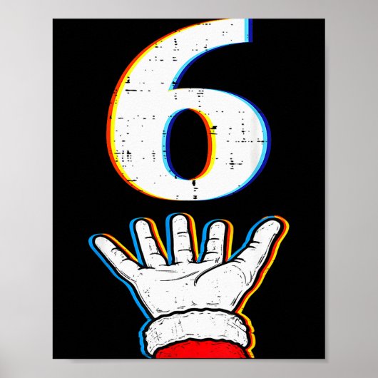 Nummer 6 Matching 67 Meme Kerst Pyjama Heren Wo Poster (Voorkant)