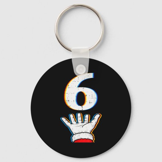 Nummer 6 Matching 67 Meme Kerst Pyjama Heren Wo Sleutelhanger (Voorkant)