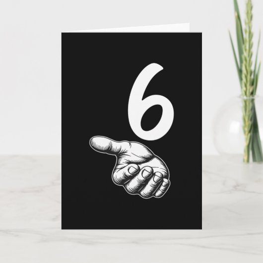 Nummer 6 Matching Duo 67 Meme Gen Alpha Jargon Hal Kaart (Voorkant)