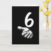 Nummer 6 Matching Duo 67 Meme Gen Alpha Jargon Hal Kaart (Gele Bloem)