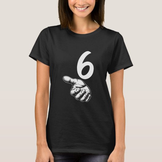 Nummer 6 Matching Duo 67 Meme Gen Alpha Slang Hall T-shirt (Voorkant)