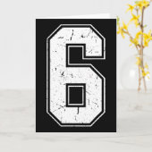 Nummer 6 Matching Kostuum 67 Meme Kostuum Nood Kaart (Gele Bloem)