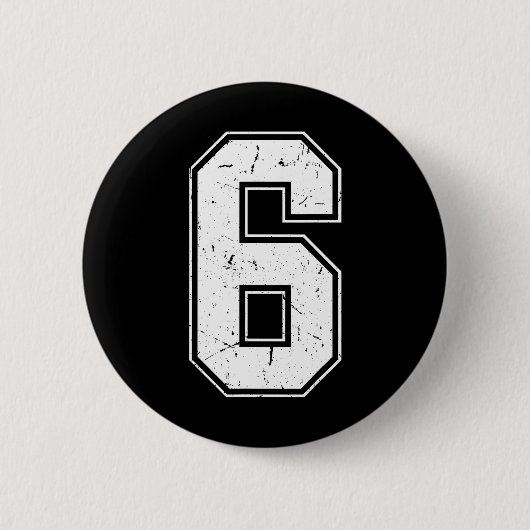 Nummer 6 Matching Kostuum 67 Meme Kostuum Nood Ronde Button 5,7 Cm (Voorkant)
