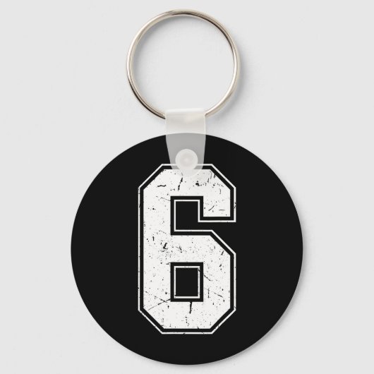 Nummer 6 Matching Kostuum 67 Meme Kostuum Nood Sleutelhanger (Voorkant)