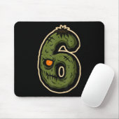 Nummer 6 Monster 67 Meme Matching Koppel Halloween Muismat (Met muis)