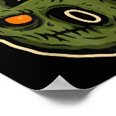 Nummer 6 Monster 67 Meme Matching Koppel Halloween Poster (Hoek)