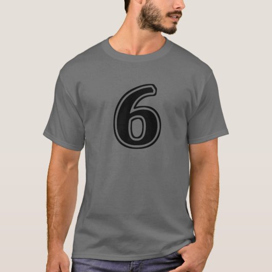 Nummer 6 Six Front T-shirt (Voorkant)