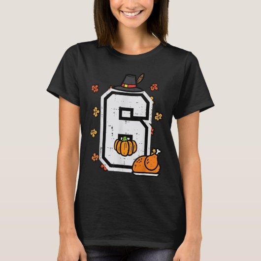 Nummer 6 Thanksgiving 6 7 Matching 67 Meme Mannen  T-shirt (Voorkant)