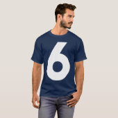 Nummer 6 Voor Nummer 7 Achter Grappig 67 Meme Mann T-shirt (Voorkant volledig)