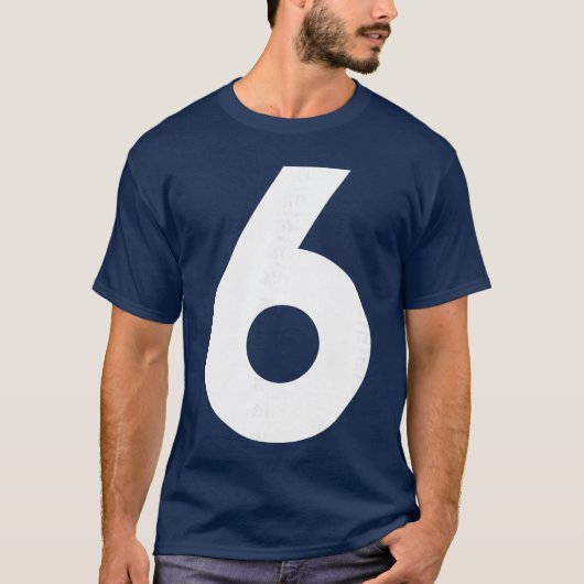 Nummer 6 Voor Nummer 7 Achter Grappig 67 Meme Mann T-shirt (Voorkant)