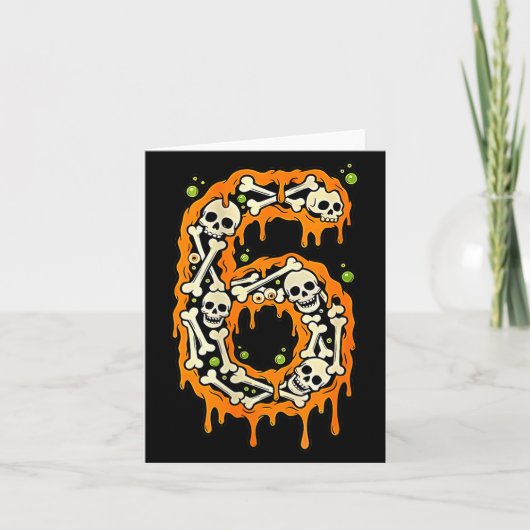 Nummer 6 Zes Zeven 6 7 Meme Grappig Ontwerp Koppel Kaart (Voorkant)