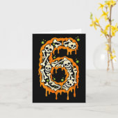 Nummer 6 Zes Zeven 6 7 Meme Grappig Ontwerp Koppel Kaart (Gele Bloem)