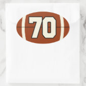 Nummer 70 Football Sticker (Tas)