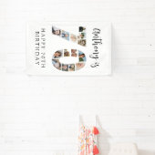 Nummer 70 Foto Co|lage 70ste verjaardagsfeest Spandoek (Insitu)