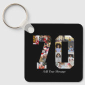 Nummer 70 Fotocollage Sleutelhanger (Voorkant)