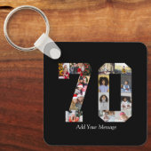 Nummer 70 Fotocollage Sleutelhanger (Voorkant)