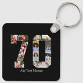 Nummer 70 Fotocollage Sleutelhanger (Achterkant)