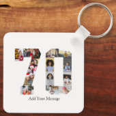 Nummer 70 Fotocollage Sleutelhanger (Achterkant)
