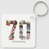 Nummer 70 Fotocollage Sleutelhanger (Achterkant)