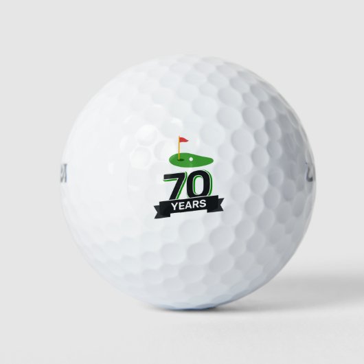 Nummer 70 op golfterrein voor de 70e verjaardag go golfballen (Voorkant)