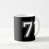 Nummer 71 koffiemok (Voorkant rechts)