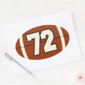 Nummer 72 Football Sticker (Envelop)