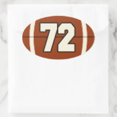Nummer 72 Football Sticker (Tas)