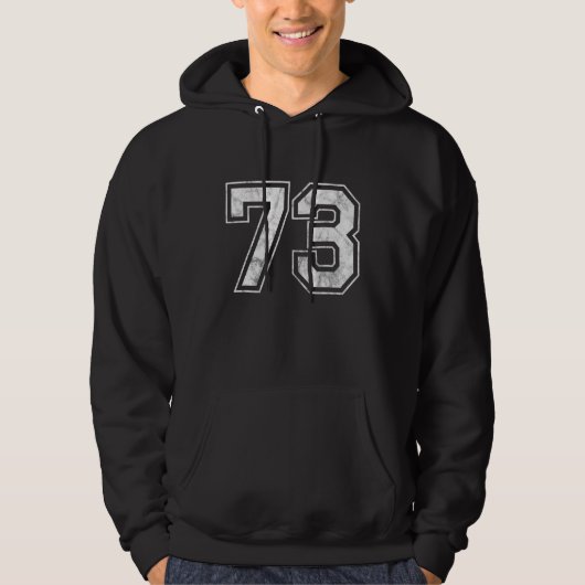 Nummer 73 hoodie (Voorkant)