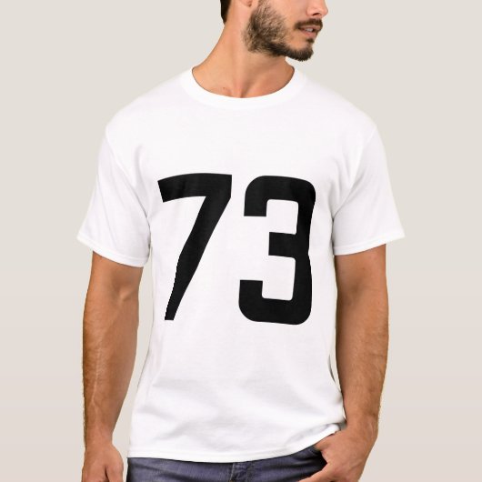 NUMMER 73 T-SHIRT (Voorkant)