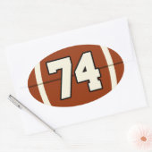 Nummer 74 Football Sticker (Envelop)