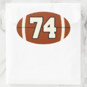 Nummer 74 Football Sticker (Tas)