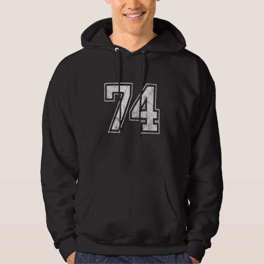 Nummer 74 hoodie (Voorkant)